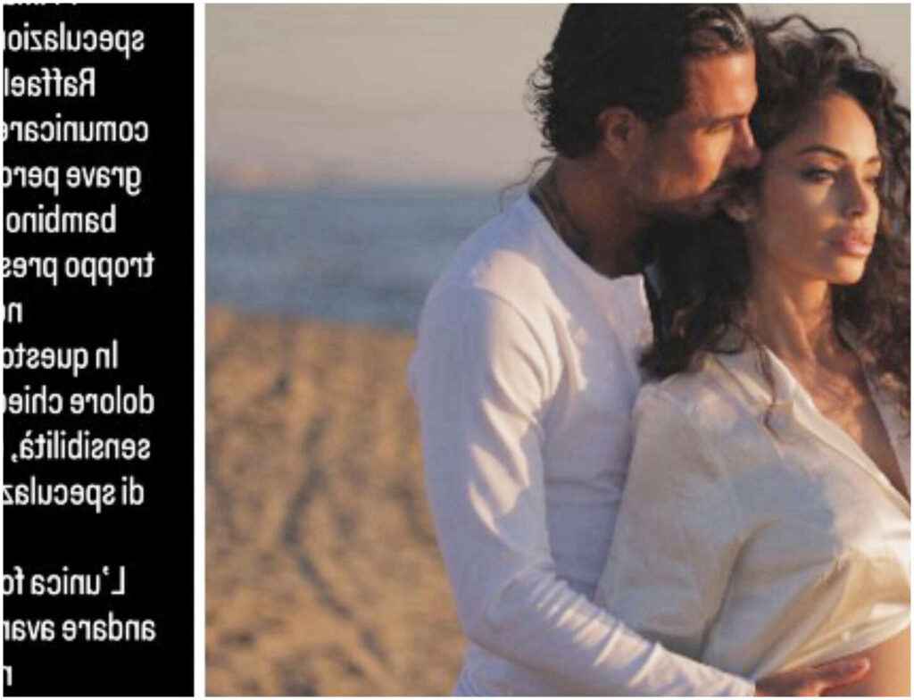 Raffaella Fico vive un dramma straziante per la perdita del suo bambino, annuncio del compagno