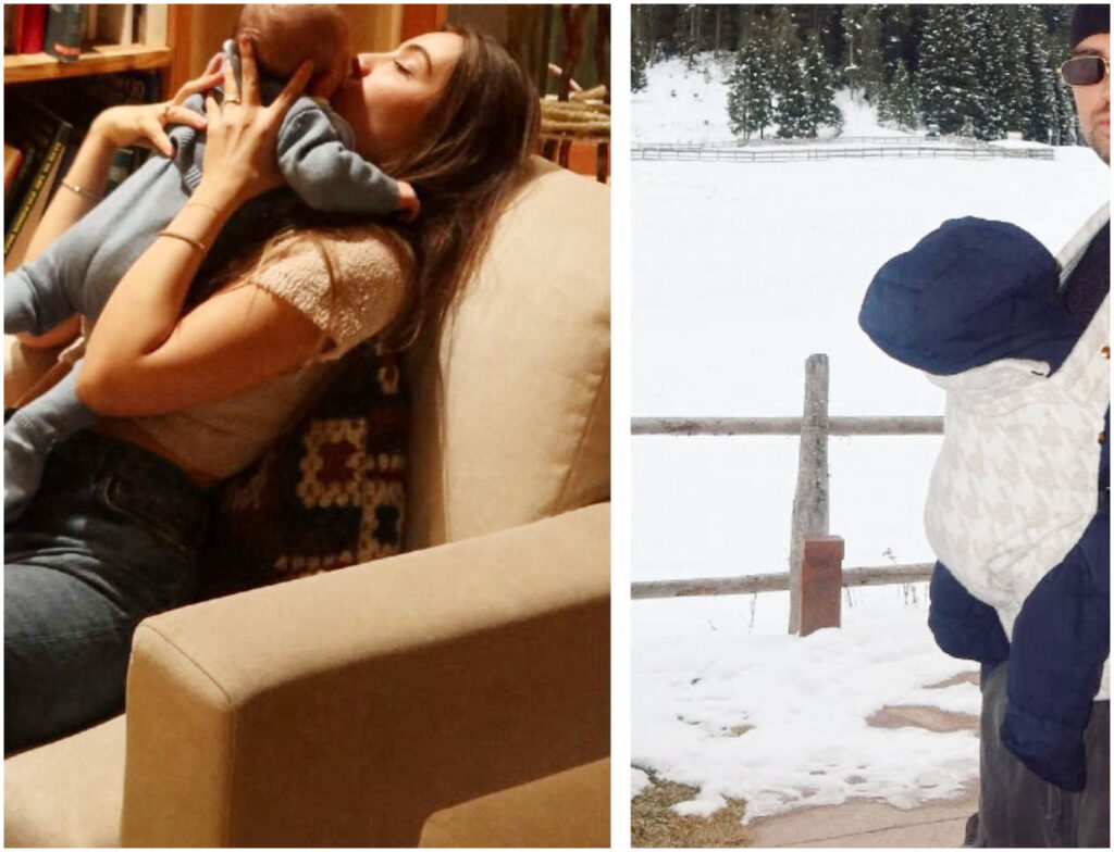 Elisa Visari e Andrea Damante condividono una giornata sulla neve con il figlio Liam