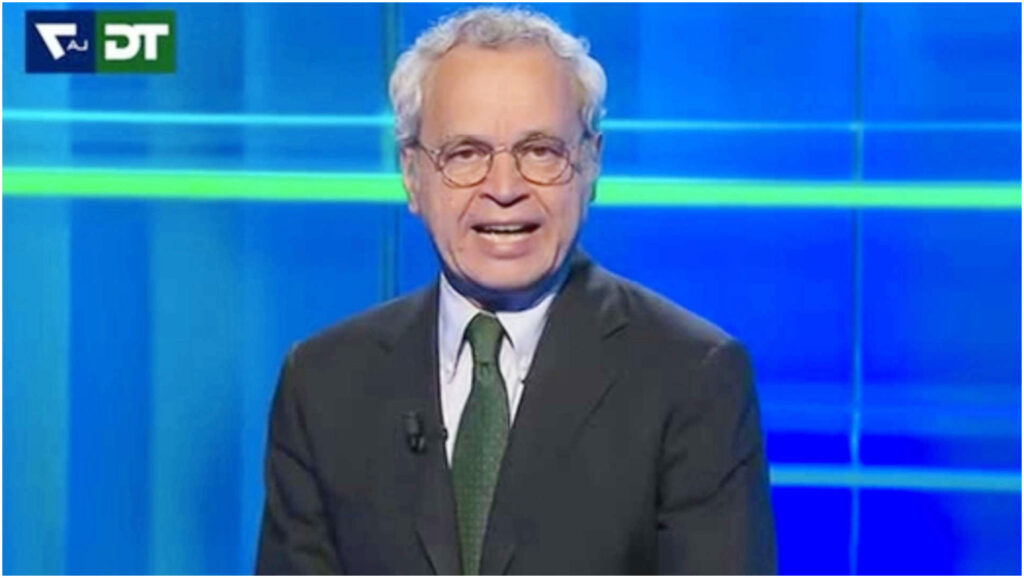 Enrico Mentana reagisce dopo il blackout del Tg La7 prima del servizio su Garlasco
