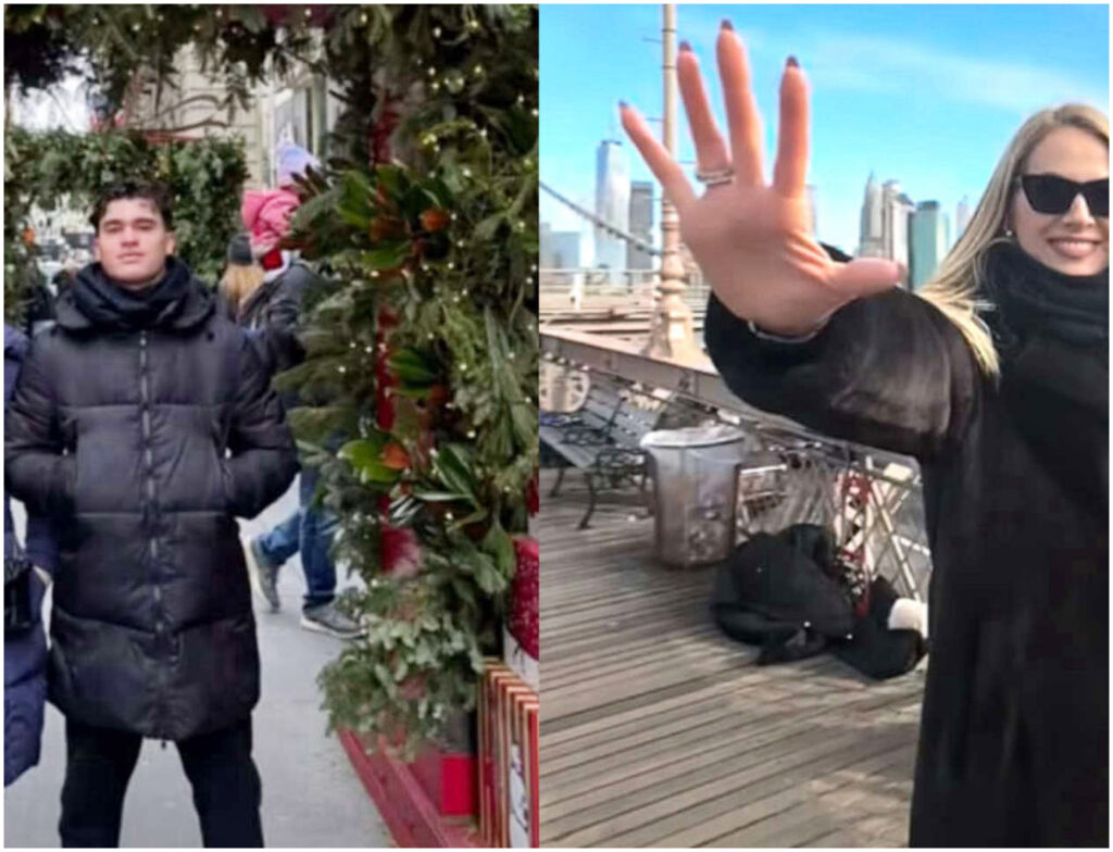 Federica Panicucci in visita a New York con i figli Sofia e Mattia, un video esclusivo insieme