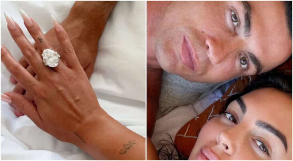 Georgina Rodriguez commenta l’anello di fidanzamento da 2 milioni di dollari di Cristiano Ronaldo