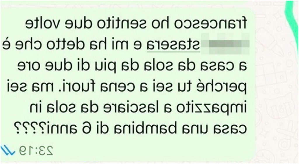 Ilary Blasi criticando Francesco Totti per aver lasciato da solo a casa una bambina di 6 anni