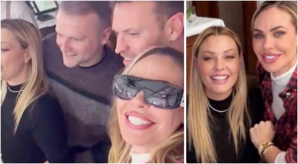 Ilary Blasi e Tamara Pisnoli in vacanza a Cortina, ballano in compagnia di politici e vip