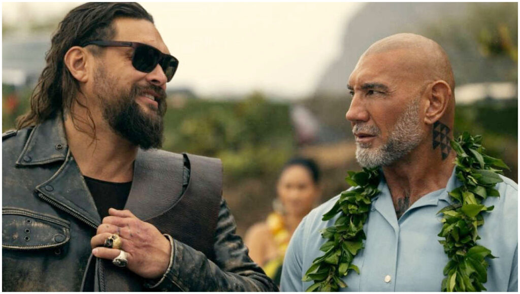 Fratelli Demolitori presenta Jason Momoa e Dave Bautista in una coppia inaspettata nelle foto