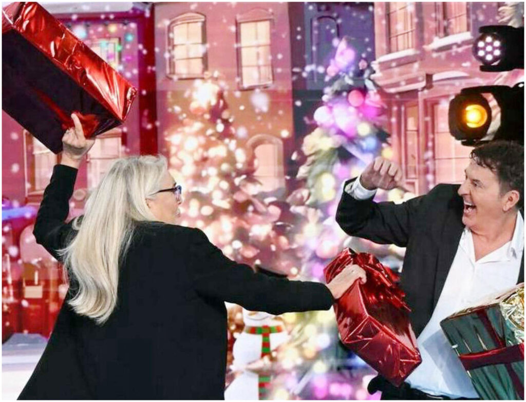 Mara Venier e Teo Mammucari si confrontano in diretta durante l’oroscopo di Paolo Fox