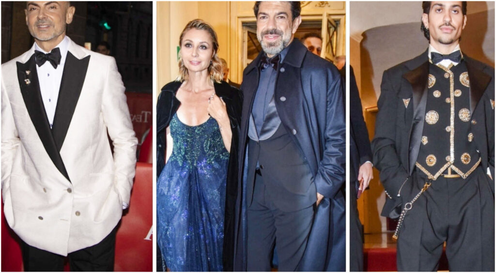 A Prima della Scala, i look in passerella: Armani per Favino e Ferzetti, Mahmood sorprende.