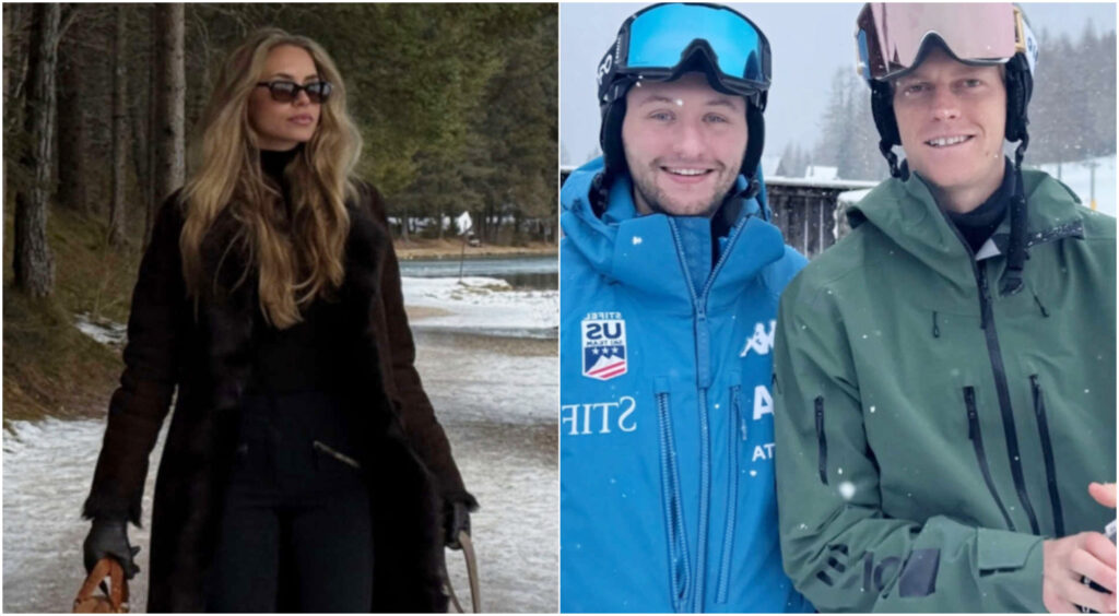 Sinner trascorre le festività natalizie sulla neve in compagnia di Laila Hasanovic tra relax e sci