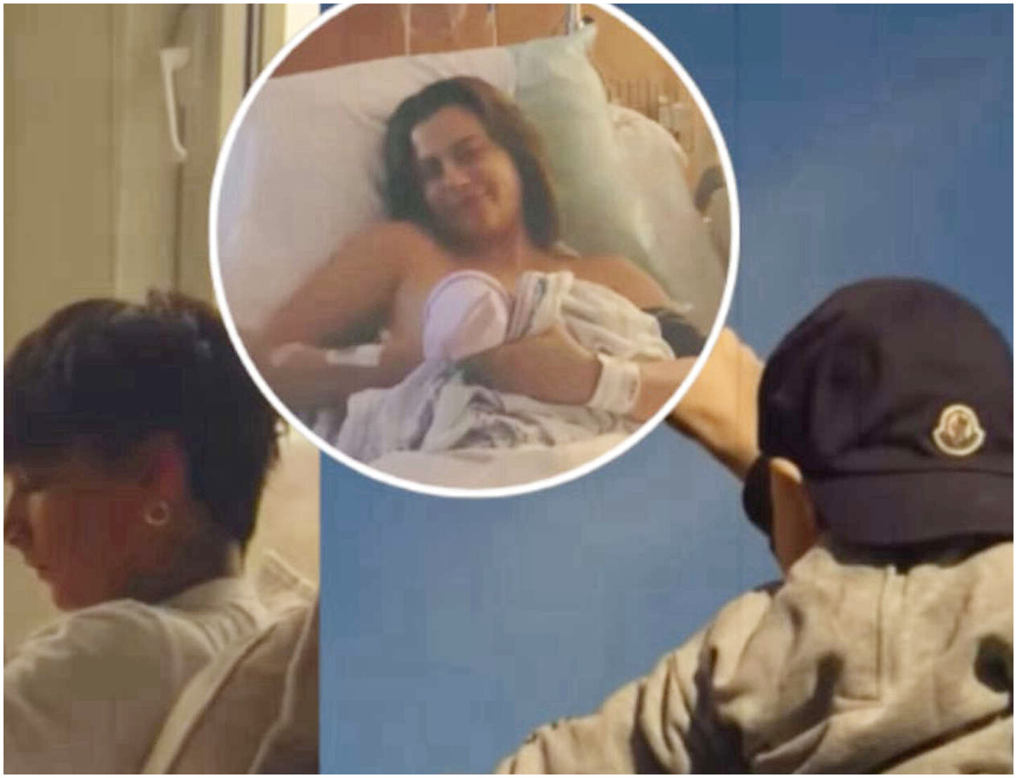 Ultimo e Jacqueline mostrano per la prima volta il parto e i primi attimi con il figlio Enea