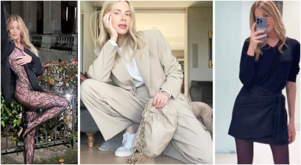 Alessia Marcuzzi presenta la sua elegante casa a Roma nel quartiere Flaminio con terrazzo e cucina con isola