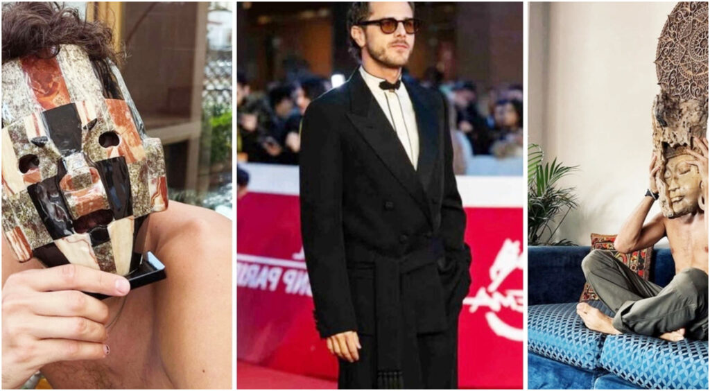 La casa di Andrea Arcangeli in Prima di noi: un balcone per la concentrazione e la passione per le maschere etniche