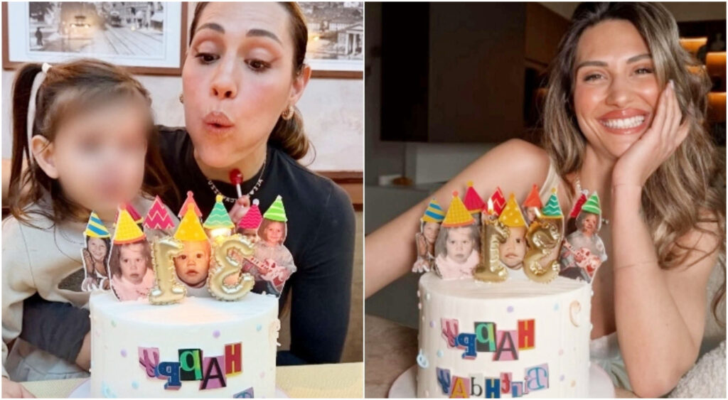 Beatrice Valli spegne 31 candeline: torta con foto dei figli, cena al ristorante e dedica del marito