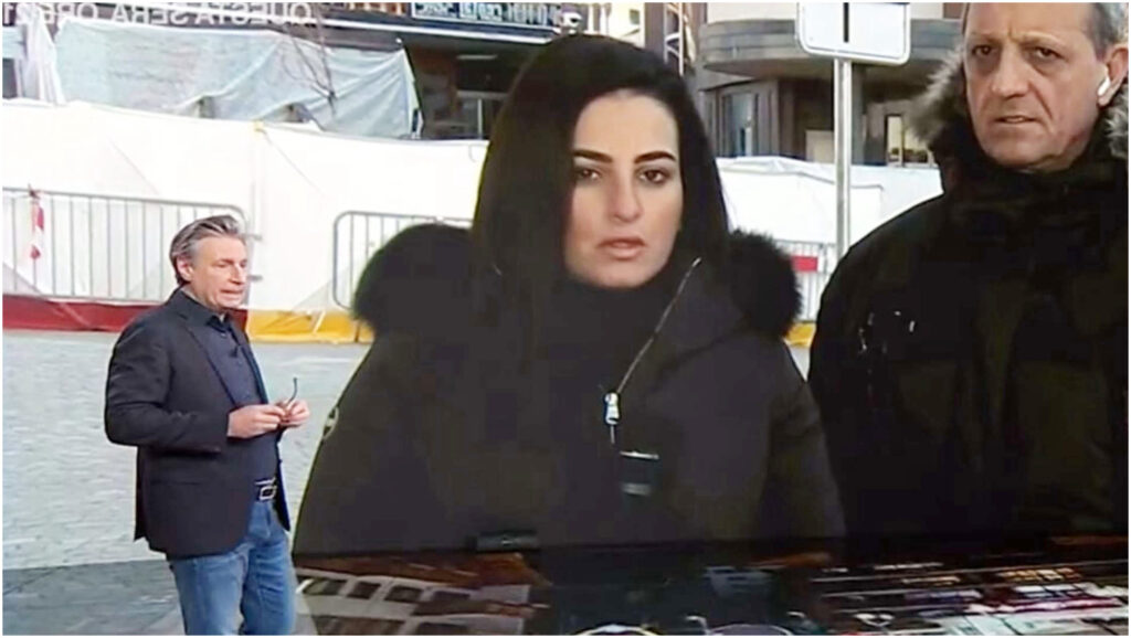 Aggressione all’inviata di Ore14 a Crans-Montana, Milo Infante descrive un atto vigliacco in diretta