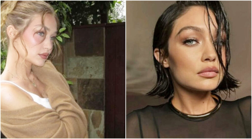 Gigi Hadid cambia look e abbandona il biondo iconico per un audace Jet Black Bob.