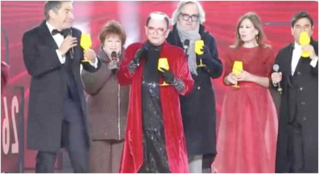 La critica del giornalista al Capodanno di Rai1 provoca la reazione stizzita del sindaco locale