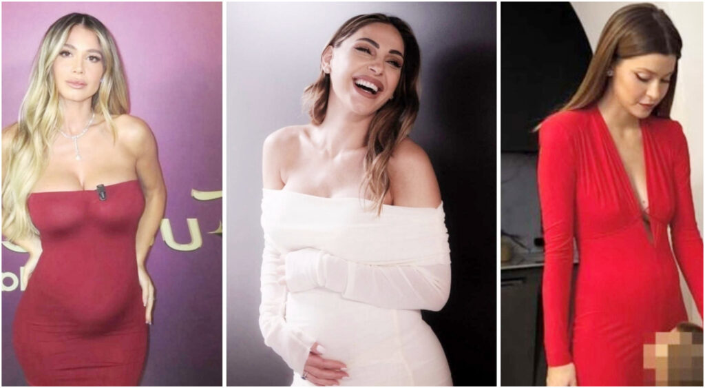 Gravidanze vip: Anna Tatangelo, Delia Duran, Federica Pellegrini e Diletta Leotta aspettano fiocchi rosa e blu