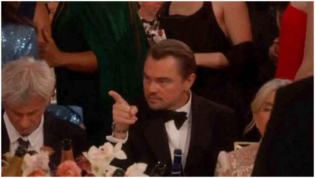 Leonardo DiCaprio svela il mistero del video virale ai Golden Globes e con chi parlava