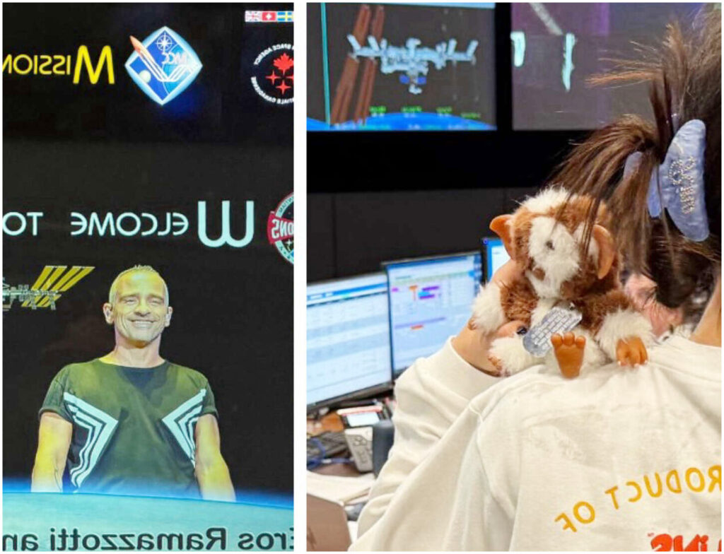 Michelle Hunziker ed Eros Ramazzotti insieme ad Aurora visitano la Nasa a Houston in esclusiva