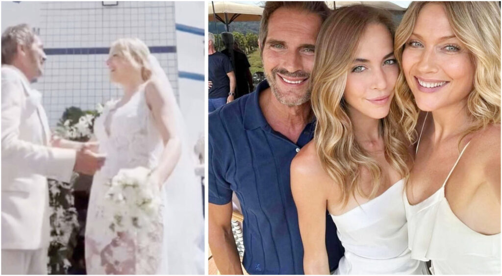 Natasha Stefanenko e Luca Sabbioni si risposano in un’incantevole location con la figlia Sasha
