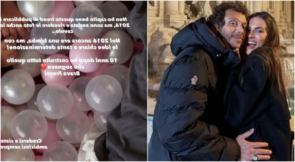 Valentino Rossi e Francesca Sofia Novello immortalati alla Fontana di Trevi: un sogno realizzato