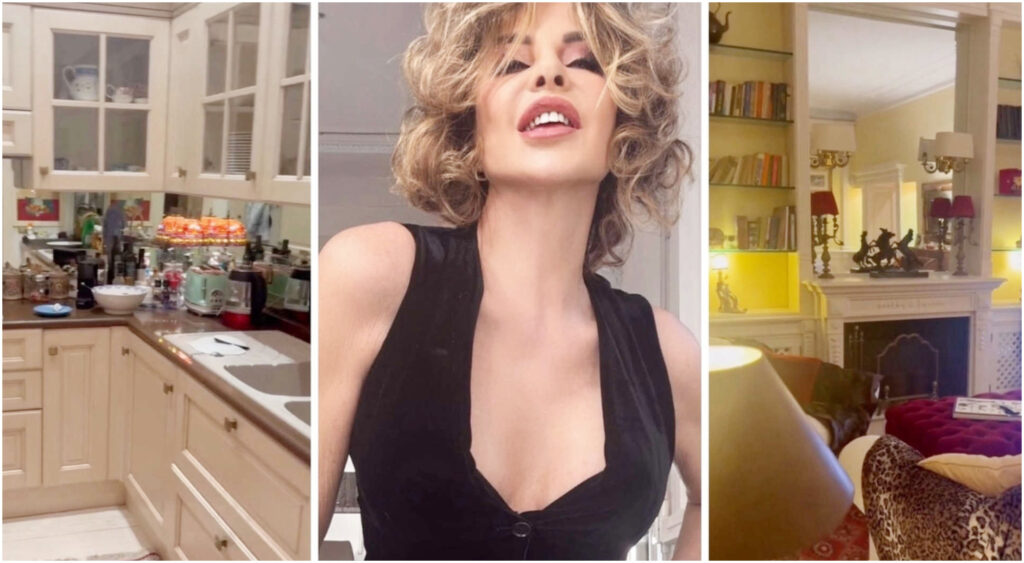 Alba Parietti svela la sua casa a Roma: dal living open space alla vasca nella camera da letto