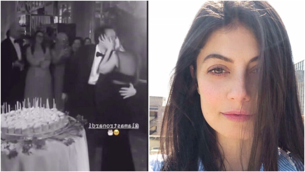 Alessandra Mastronardi e Pirounis si scambiano un bacio per il compleanno, niente nozze lampo