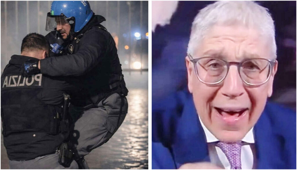 Mario Giordano critica i manifestanti violenti a Torino: “Terroristi assistiti da complici”