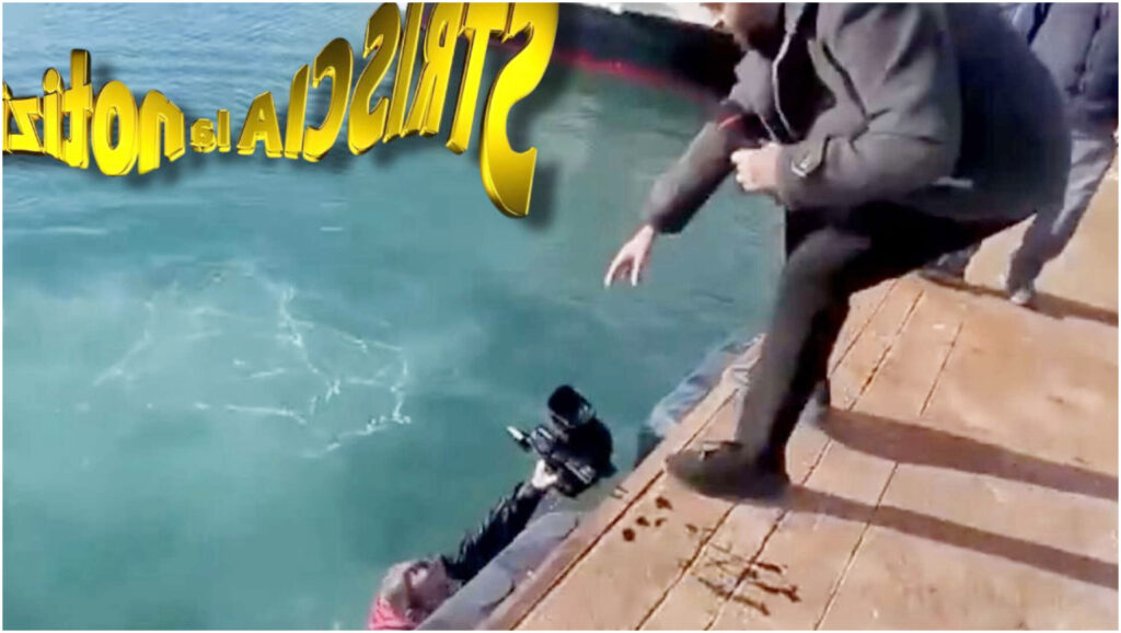 Cameraman di Striscia coinvolto in un incidente e scaraventato in mare durante un servizio reportage