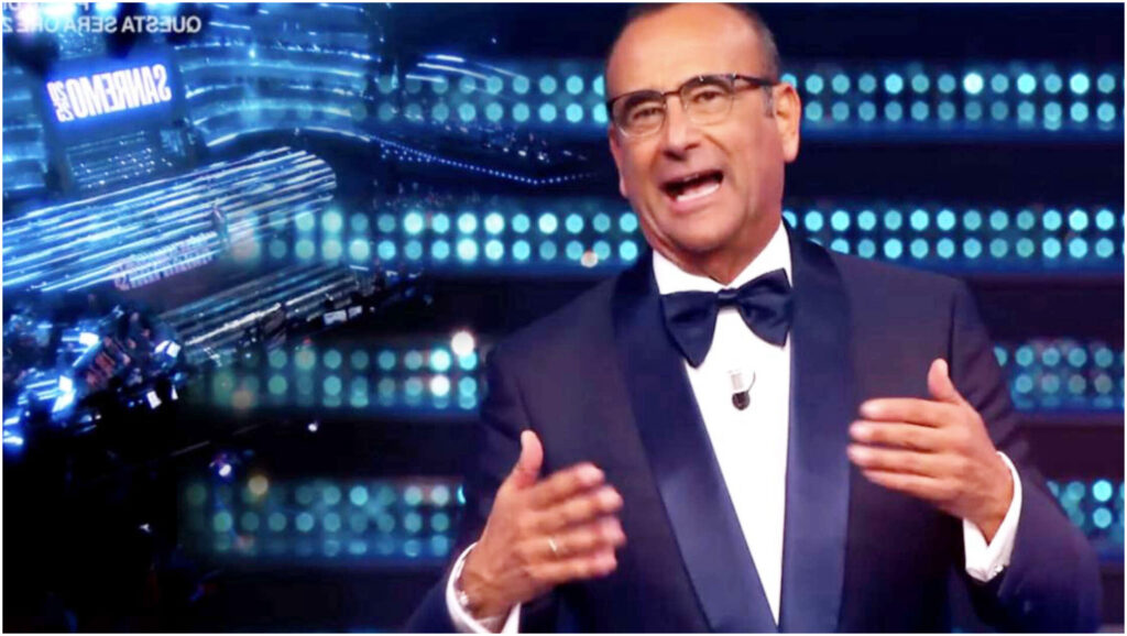 Carlo Conti annuncia un mini Halftime del Super Bowl per l’edizione di Sanremo di quest’anno