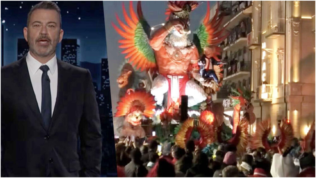 Il Carnevale di Viareggio conquista il palcoscenico del Jimmy Kimmel Live con un video spassoso