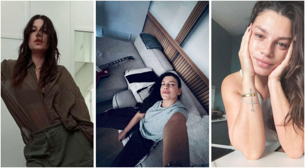 Emma Marrone svela la sua casa a Roma: salotto musicale, cucina salvia e parete di dischi.