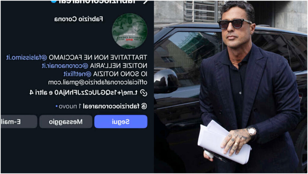 Fabrizio Corona e Falsissimo scompaiono da Instagram: profili rimossi senza spiegazioni ufficiali