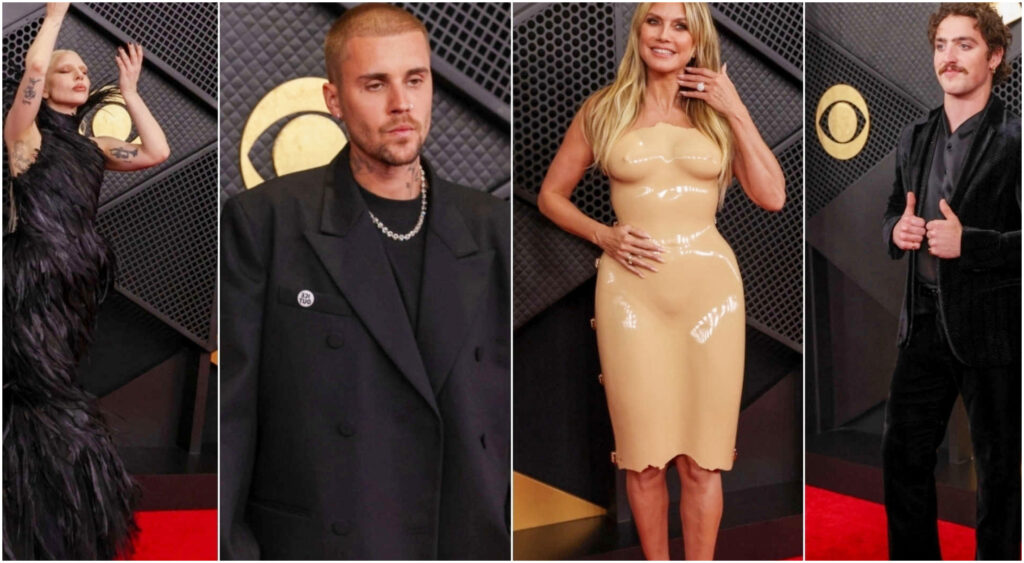 Grammy Awards: pagelle dei look dal sublime cigno nero di Lady Gaga al trash di Heidi Klum