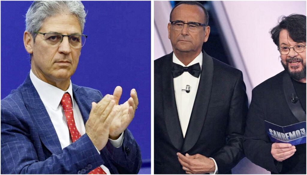 Carlo Conti commenta con ironia la telecronaca di Paolo Petrecca alle Olimpiadi ricca di gaffe