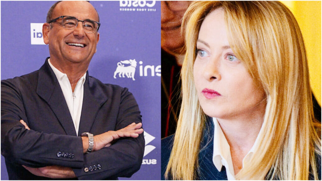 Carlo Conti esclude un invito a Giorgia Meloni per il Festival di Sanremo: può venire solo come cittadina