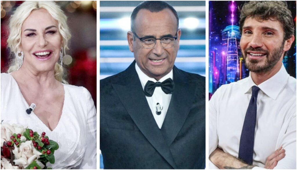 Stefano De Martino e Antonella Clerici a Sanremo, si parla di Carlo Conti per un eventuale annuncio