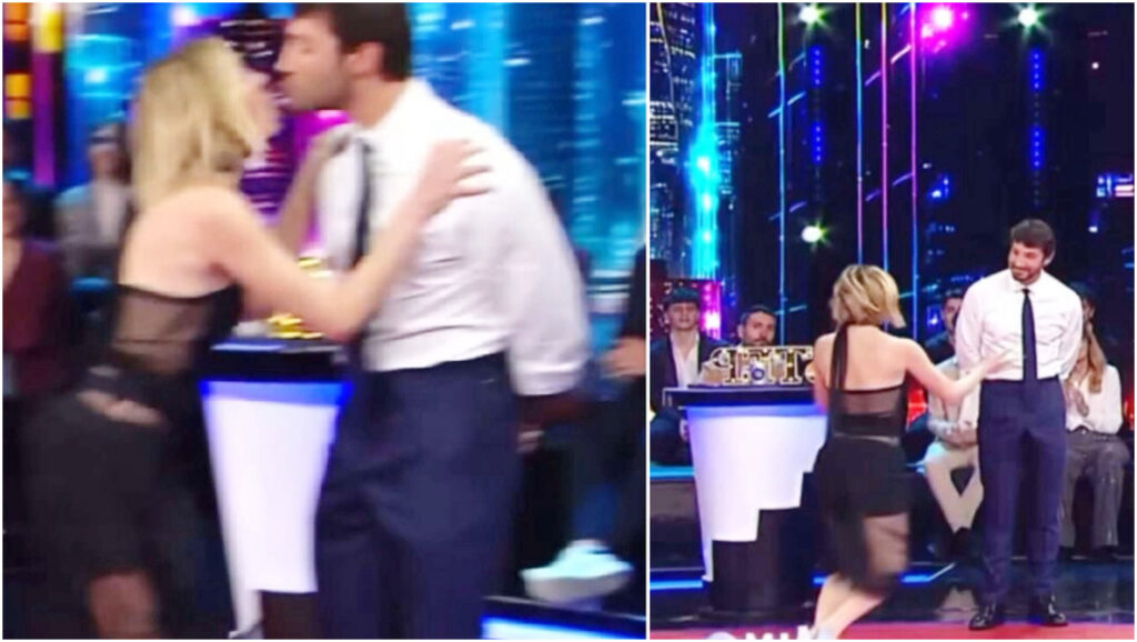 Brenda Lodigiani bacia Stefano De Martino in un momento inatteso e sorprendente per tutti