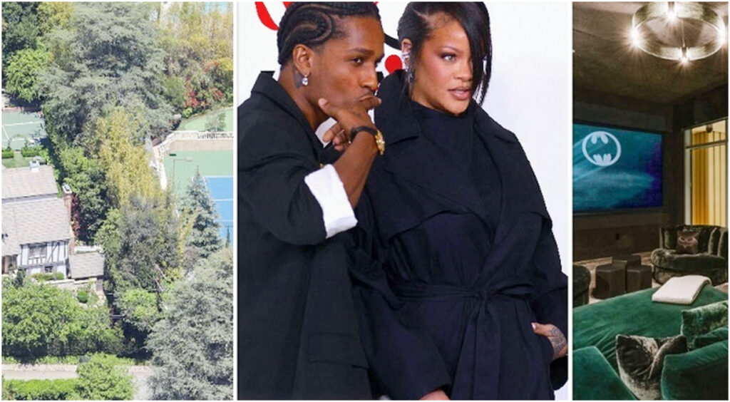 Rihanna vive in una villa da 14 milioni con spa, palestra e piscina a sfioro e un attico di Matthew Perry