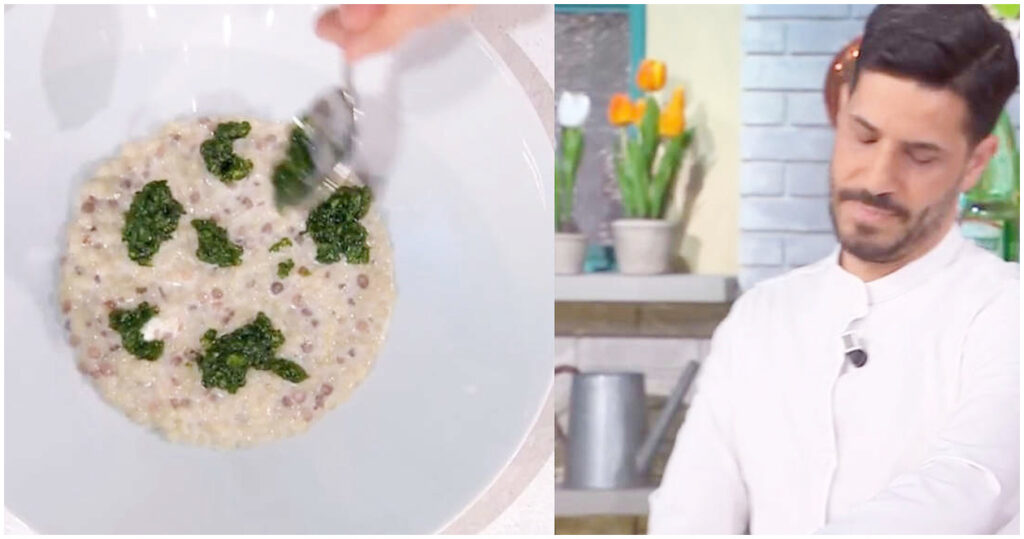 Fregola mantecata alla robiola: la deliziosa ricetta di Ciro Scamardella del 2 aprile 2026 su È sempre mezzogiorno