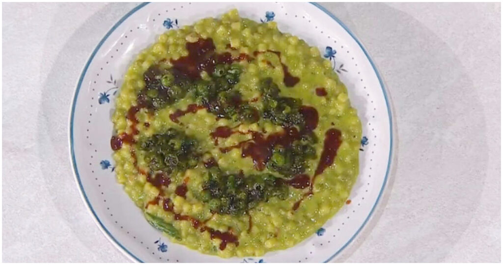 Pasta e piselli speciale di nonna Carmela: la ricetta imperdibile di David Fiordigiglio da E’ sempre mezzogiorno del 30 aprile 2026