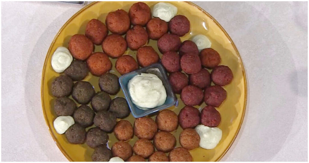 Polpette colorate di Roberta Lamberti: la ricetta irresistibile del 23 aprile 2026 da È sempre mezzogiorno! Scopri come realizzarle con ingredienti freschi e sfiziosi.