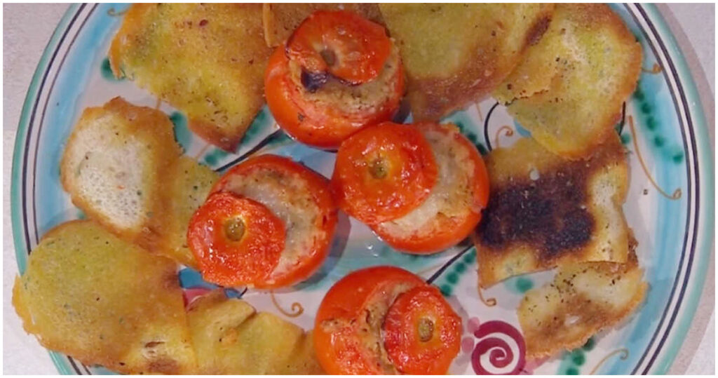 Pomodori ripieni di Giusina Battaglia: la ricetta veloce e gustosa vista il 24 aprile 2026 a È sempre mezzogiorno!