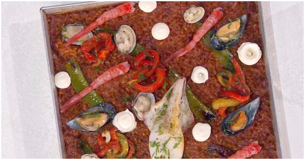 David Fiordigiglio presenta la sua irresistibile Paella di pesce il 20 maggio 2026 a È sempre mezzogiorno: scopri la ricetta del piatto estivo da gustare!