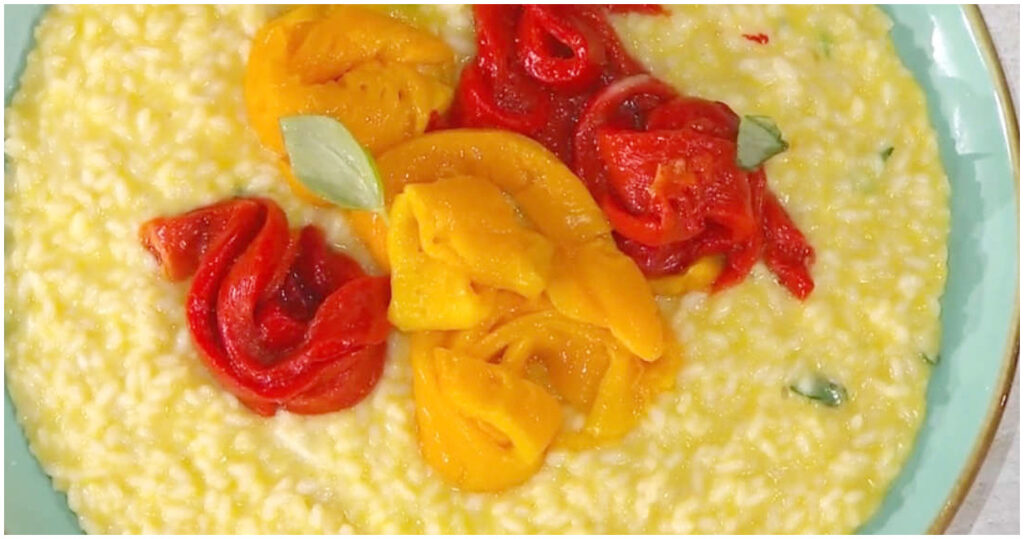 Risotto ai peperoni di Sergio Barzetti: l’ultima ricetta del 25 maggio 2026 da E’ sempre mezzogiorno! Scopri il gusto estivo!