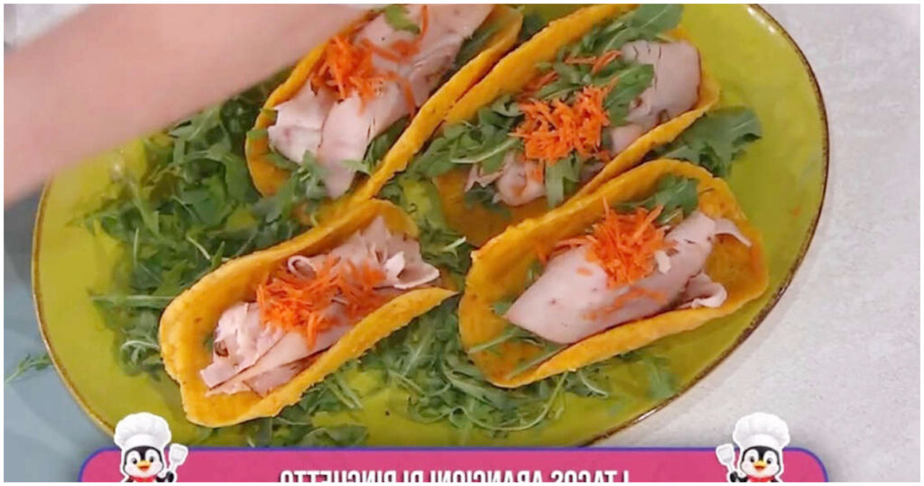 Tacos arancioni di Zia Cri: la ricetta originale da E’ sempre mezzogiorno svelata il [data in formato esteso italiano]
